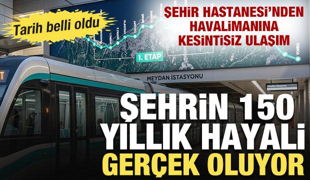 Şehrin 150 yıllık hayali gerçek oluyor: Raylı sistem projesinde tarih belli oldu