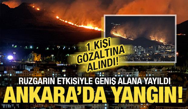 Son dakika: Ankara'da yangın: Valilik duyurdu! 1 kişi gözaltında
