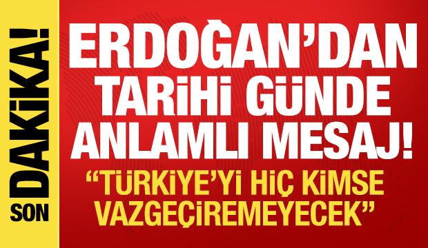 Son dakika: Erdoğan'dan 30 Ağustos Zafer Bayramı mesajı!