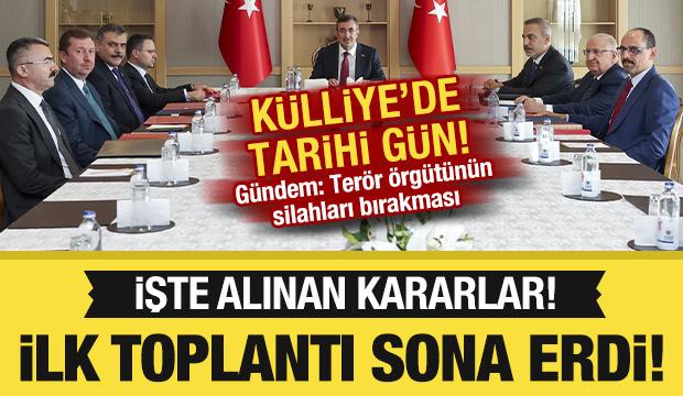 Son dakika... K&uuml;lliye'de bir ilk: Tarihi toplantı sona erdi! 4 alt komisyon oluşturulacak