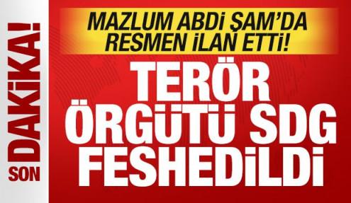 Son dakika: Mazlum Abdi Şam'da ilan etti: Terör örgütü SDG feshedildi!