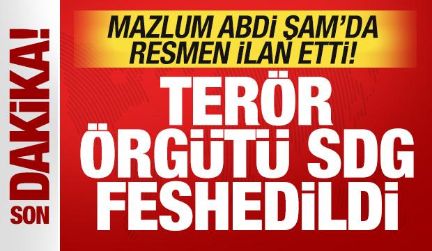 Son dakika: Mazlum Abdi Şam'da ilan etti: Terör örgütü SDG feshedildi!