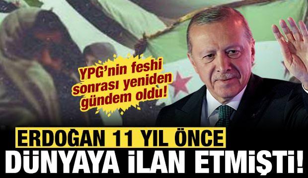 Suriye'de terör örgütü YPG/SDG kendini feshetti: Erdoğan 11 yıl önce böyle duyurmuştu!