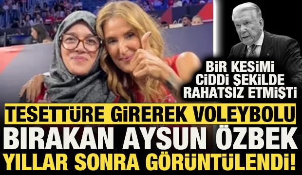 Tesettüre girerek voleybolu bırakması Uğur Dündar'ı kızdırmıştı! Aysun Özbek ortaya çıktı