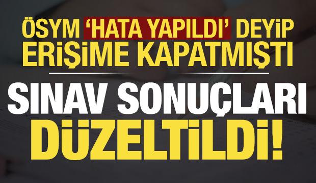 Y&uuml;zbinleri ilgilendiriyor! &Ouml;SYM, hatayı duyurmuştu, AGS sonu&ccedil;ları tekrar a&ccedil;ıklandı...