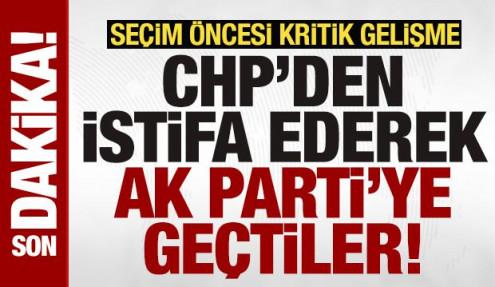 Üsküdar'da seçim öncesi bomba gelişme: CHP'den istifa ederek AK Parti'ye geçtiler