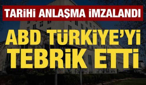 ABD, Türkiye'yi Artemis Anlaşmaları'na katılımından dolayı tebrik etti