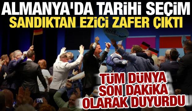 Almanya'da tarihi gece! Dünya bu seçim konuşuyor: Rekor oyla AfD kazandı