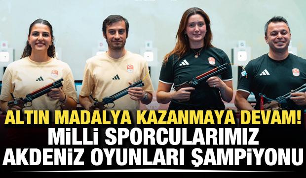 Altın madalya kazanmaya devam! Milli sporcularımız Akdeniz Oyunları şampiyonu