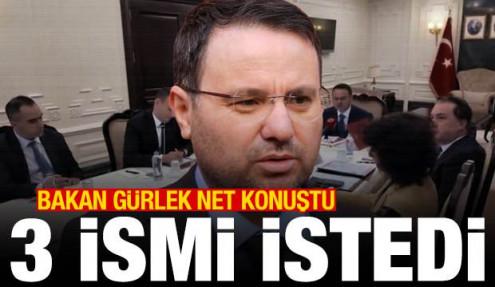 Bakan Gürlek, Yunanistan'dan 3 ismin iadesini istedi