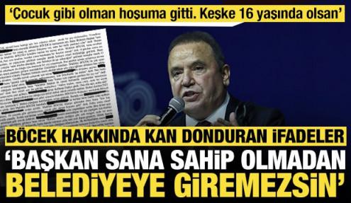 Böcek hakkında kan donduran ifadeler: 'Çocuk gibi görünmen hoşuma gitti, keşke 16 olsan'