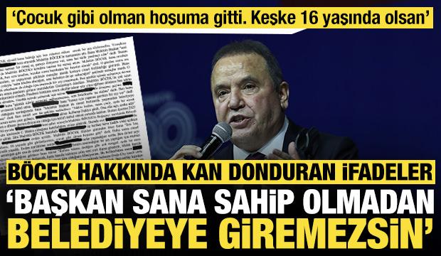 Böcek hakkında kan donduran ifadeler: 'Çocuk gibi görünmen hoşuma gitti, keşke 16 olsan'