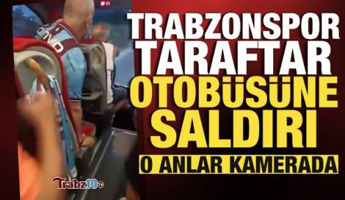 Diyarbakır’da Trabzonspor taraftar otobüsüne taşlı saldırı! Bir kişi yaralandı
