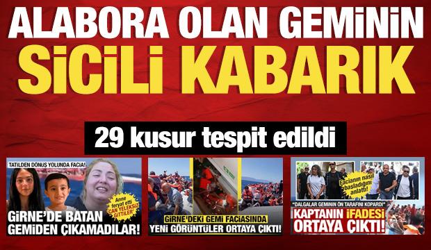 Girne’de alabora olan gemiden skandal iddia: 2003’te de su aldı! 29 gözlem tespit edildi