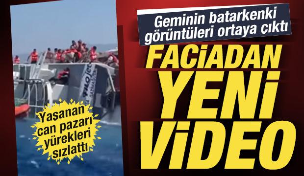 Girne&rsquo;deki faciadan yeni g&ouml;r&uuml;nt&uuml;: Geminin battığı anlardaki can pazarı ortaya &ccedil;ıktı