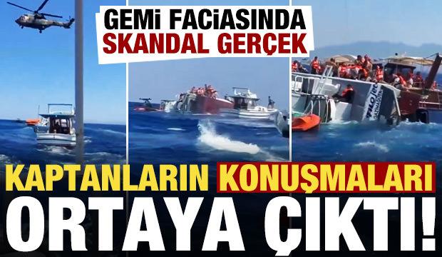 Girne'deki gemi faciasında skandal gerçek! İki kaptanın konuşması ortaya çıktı...