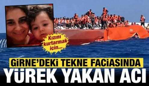 Girne'deki tekne faciasında yürek yakan acı: Kızını kurtarmak için...