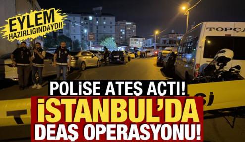İstanbul'da DEAŞ operasyonu! Şüpheli polise ateş açtı