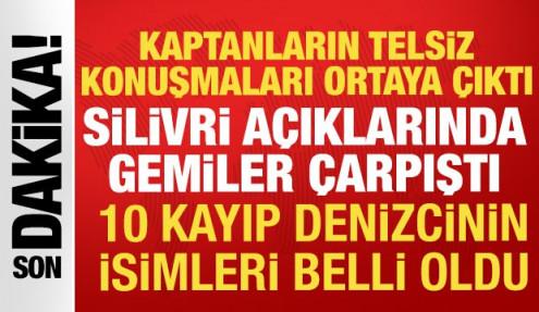 Marmara'da iki Türk gemisi çarpıştı! Bir gemi battı, endişeli bekleyiş