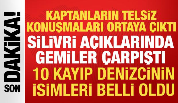 Marmara'da iki Türk gemisi çarpıştı! Bir gemi battı, endişeli bekleyiş