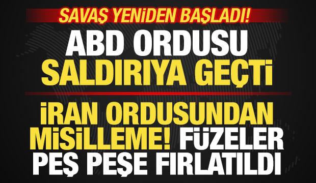 Savaş yeniden başladı! ABD ordusu saldırıya ge&ccedil;ti! İran'da şiddetli patlamalar