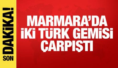Silivri açıklarında iki gemi çarpıştı