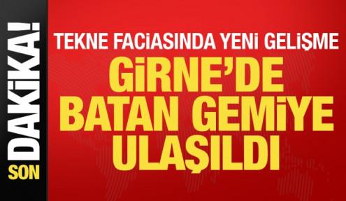 Son dakika... Girne'de batan gemiye ulaşıldı