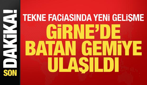 Son dakika... Girne'de batan gemiye ulaşıldı