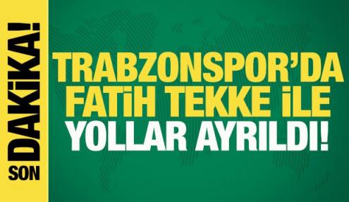 Trabzonspor'da Fatih Tekke ile yollar ayrıldı!