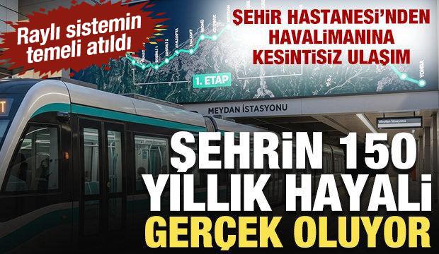 Trabzon'un asırlık hayali ger&ccedil;ek oluyor: Raylı sistemin temeli atıldı