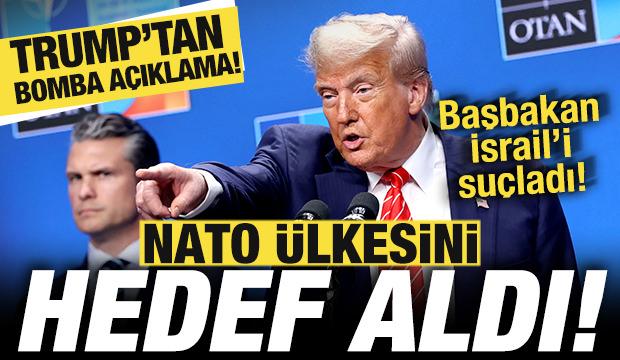 Trump'tan skandal açıklama! NATO ülkesini hedef aldı! Başbakan İsrail'i suçladı