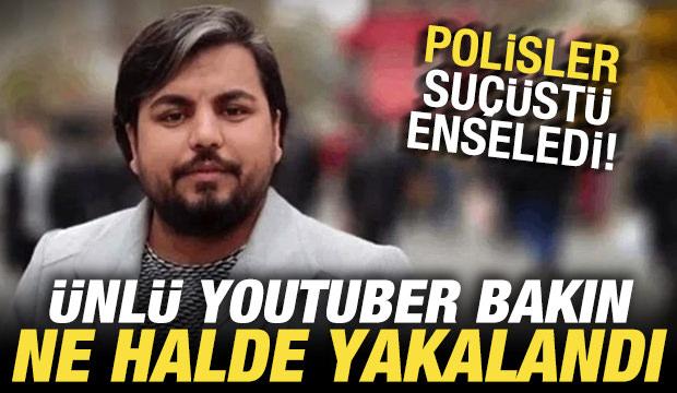 &Uuml;nl&uuml; YouTuber bakın ne halde yakalandı: Polisler su&ccedil;&uuml;st&uuml; enseledi