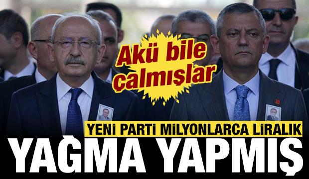 Yeni Parti milyonlarca liralık yağma yapmış: CHP'den ak&uuml; bile &ccedil;almışlar