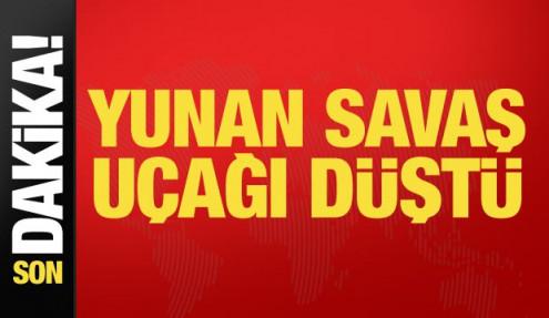 Yunanistan'da savaş uçağı düştü