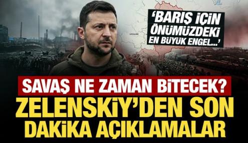 Zelenskiy'den son dakika savaş mesajı: Kış aylarında da devam edecek