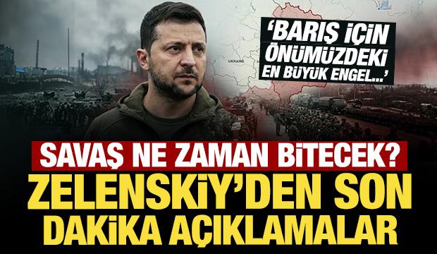 Zelenskiy'den son dakika savaş mesajı: Kış aylarında da devam edecek