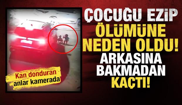 2 yaşındaki kızı ezdi, bakıp ka&ccedil;tı! Kan donduran anlar kamerada