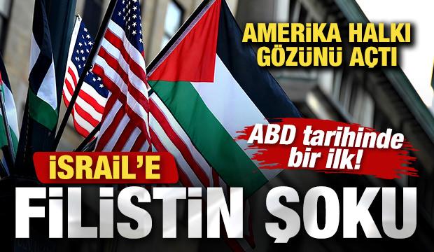 ABD tarihinde bir ilk! Amerika halkı gözünü açtı! İsrail'e Filistin şoku
