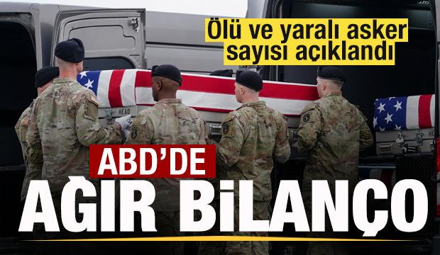 ABD'de ağır bilanço! Savaşta ölen ve yaralanan asker sayısı açıklandı