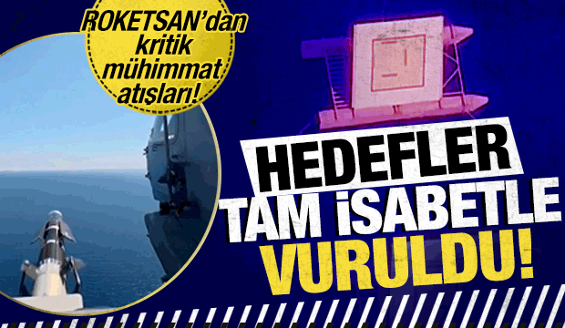 Antalya açıklarında nefes kesen test: Yerli mühimmatlar tam 12'den vurdu!