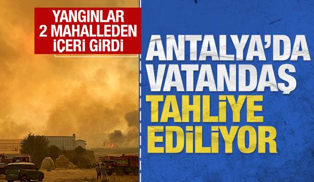 Antalya'da yangınlar 2 mahalleden içeri girdi, evlere yöneldi: Vali Şahin duyurdu