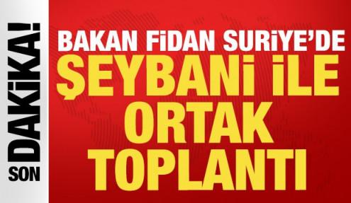 Bakan Fidan'dan Şam'da kritik mesaj: SDG'nin kendini feshetmesi önemli