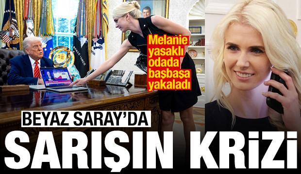 Beyaz Saray'da sarışın krizi! Yasaklı odada yakalandılar! Trump'ın eşi harekete geçti 
