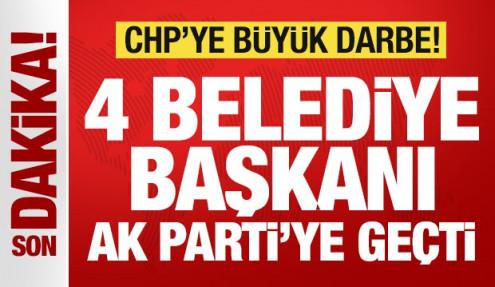 CHP'ye büyük darbe: 4 Belediye Başkanı AK Parti'ye katıldı!