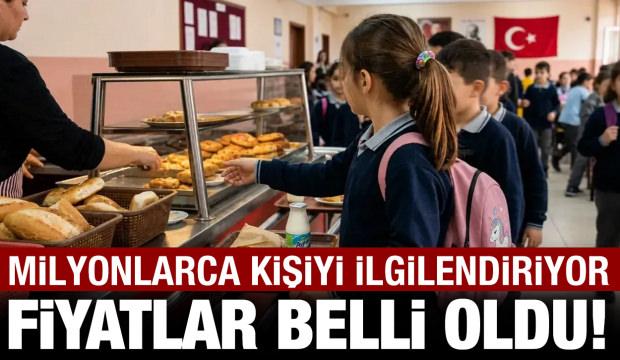 Fiyatlar belli oldu: Okul kantinlerinde son durum!