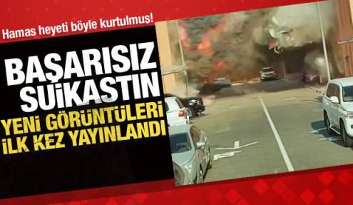 İsrail'in Katar'da Hamas heyetine düzenlediği saldırının yeni görüntüleri ortaya çıktı!