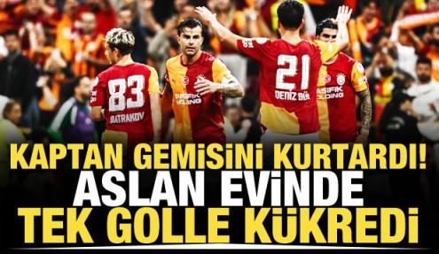 Kaptan gemisini kurtardı! Aslan tek golle kükredi