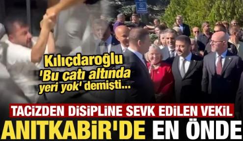 Kılıçdaroğlu “Bu çatı altında yeri yok” demişti! Yazgan Anıtkabir’de en önde