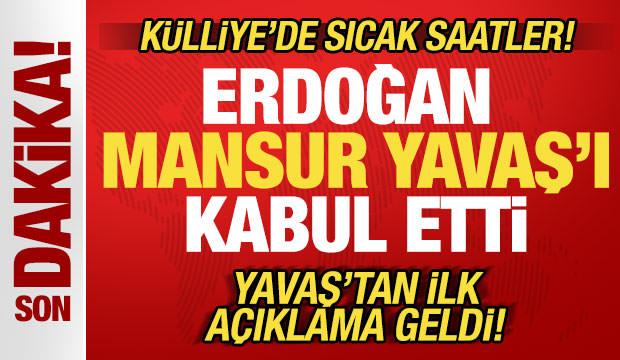 Külliye'de sıcak saatler: Erdoğan, Mansur Yavaş'ı kabul etti! Yavaş'tan sürpriz açıklama