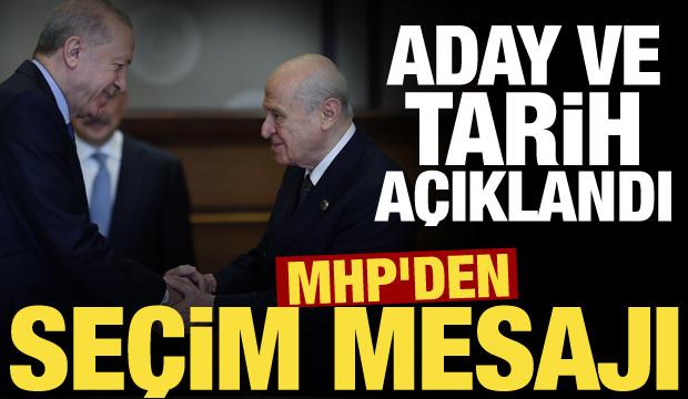 MHP se&ccedil;im i&ccedil;in adayını a&ccedil;ıkladı! Dikkat &ccedil;eken 2028 mesajı
